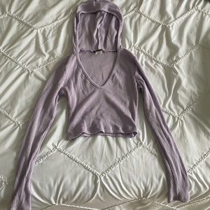 long sleeve crop top